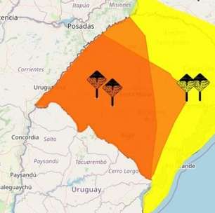 Atenção! Quatro alertas de tempestades são emitidos para o RS