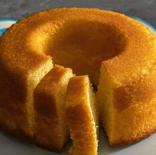 Bolo de fubá, de liquidificador, com medidas no copo, úmido