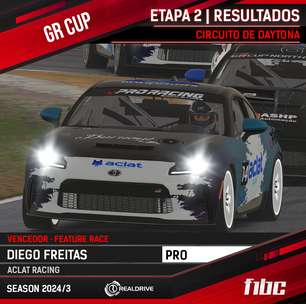 Realdrive GR Cup: Daytona tem vitórias de Diego Freitas e Adilson Junior