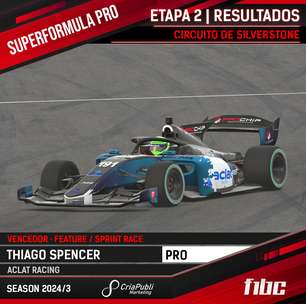 CriaPubli SuperFormula: Thiago Spencer brilha com vitórias em Silverstone