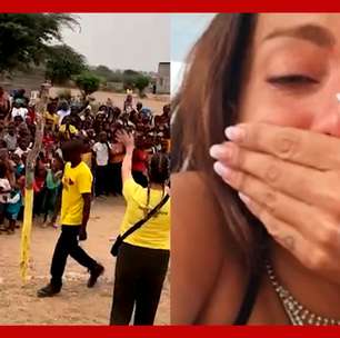 Anitta se emociona com inauguração de escola que ajudou a construir na África: "Impressionada"