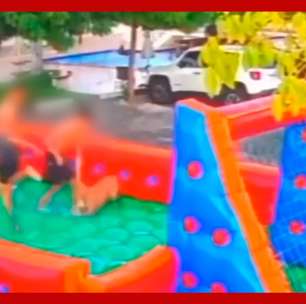 Pitbull deixa cinco feridos durante festa infantil em condomínio de Feira de Santana (BA)