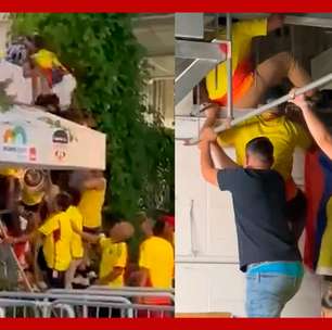 Torcedores usaram até duto de ventilação para tentar invadir a final da Copa América