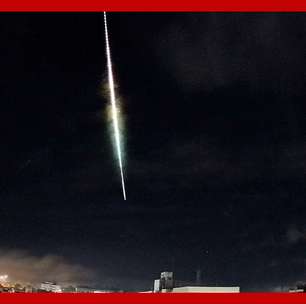 Meteoro Fireball é registrado sobre o mar em direção ao litoral do RS