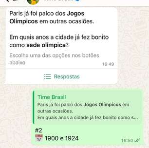 COB lança chatbot no WhatsApp para Jogos Olímpicos