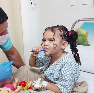 Crianças internadas no HMAP recebem acompanhamento integral de odontopediatria