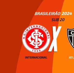 Internacional x Atlético-MG (Brasileirão Sub-20): onde assistir, escalações e arbitragem