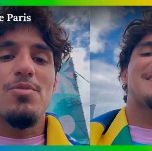 Após enfrentar mar sem ondas, Medina conquista bronze e manda recado: 'Muito feliz'