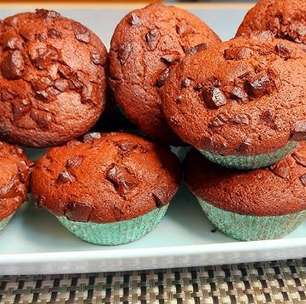 Muffin de chocolate proteico aprovado por atletas