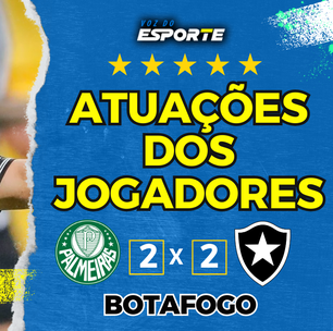 Desempenho dos jogadores do Botafogo na classicação para as quartas