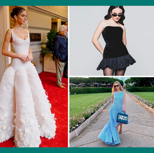 Vestido de cintura baixa ganha espaço em festas e no dia a dia