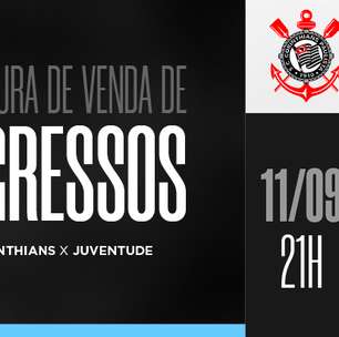 Corinthians divulga informações sobre venda de ingressos para jogo da Copa do Brasil