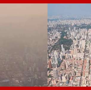 Imagens aéreas mostram antes e depois de fumaça das queimadas em São Paulo