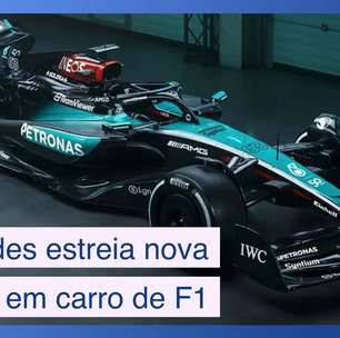 Mercedes estreia nova pintura de seu carro no GP de Singapura