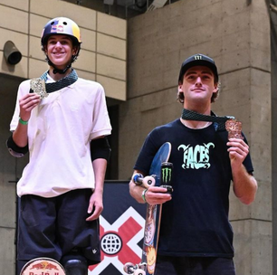 Gui Khury é campeão do skate vert no X-Games Chiba