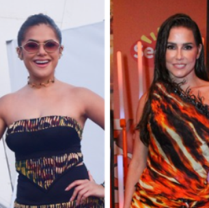 Letícia Colin com top ousado e mais looks dos famosos no RiR