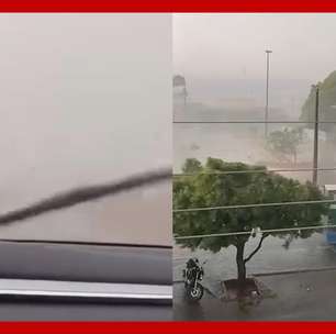 Moradores registram chuva de granizo após mais de 150 dias de estiagem em Goiás