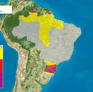 Primeira frente fria de outubro traz chuvas intensas e ventos