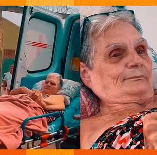 De maca, Idosa de 72 anos chega para votar em escola de Rondônia