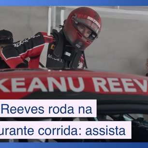 Keanu Reeves roda na pista em corrida de Indianápolis: assista