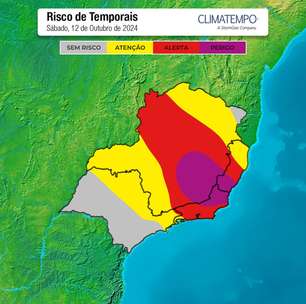 Espírito Santo em alerta para muita chuva no fim de semana