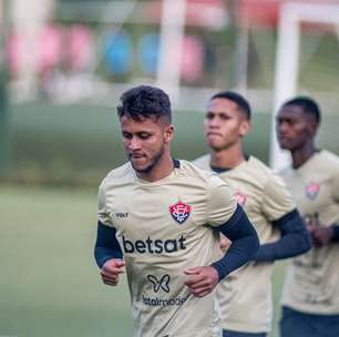 Meia treina com bola e deve ir para o banco do Vitória contra o Bragantino