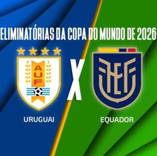 Uruguai x Equador: onde assistir, escalações e arbitragem