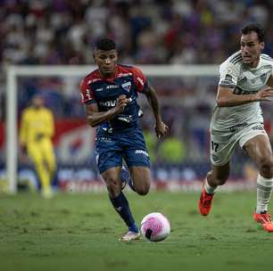 Com dois a menos, Fortaleza segura empate com o Atlético-MG pelo Brasileirão