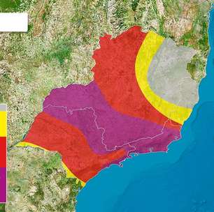 Climatempo alerta: Perigo de chuvas volumosas na Região Sudeste