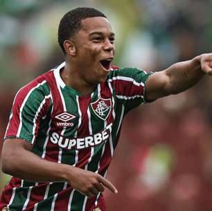 João Lourenço comemora gol pelo Fluminense no Brasileirão de Aspirantes