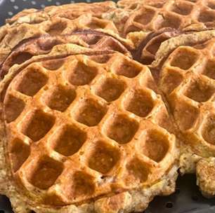 Waffle de banana: sem leite, açúcar e trigo, bom e saudável