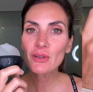 Isabella Fiorentino revela que usa gelo em seu skincare: 'Diminui'