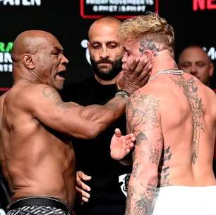 Antes da luta, Mike Tyson 'desce' o tapa em Jake Paul: 'Acabou para você'