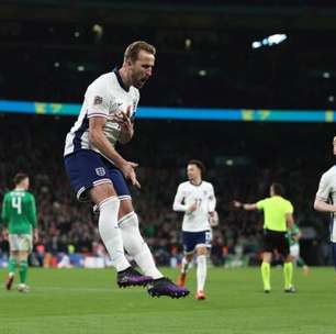 Kane brilha, Inglaterra goleia e retorna à elite da Liga das Nações