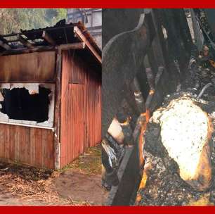 Casa do autor de ataque em Brasília pega fogo em Santa Catarina