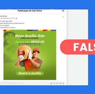 É falso post que promete cadastro no Auxílio Gas para beneficiários do Bolsa Família