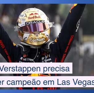 O que Verstappen precisa para ser campeão em Las Vegas