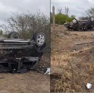 Acidente deixa mulher morta e mais cinco feridos em capotamento na Bahia