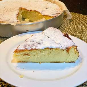 Torta de ricota (doce), sem massa, de liquidificador, fácil