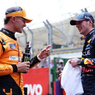 Norris e Verstappen em Las Vegas: mesma fila, mas estratégias diferentes