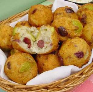 Bolinho de bacalhau com azeitonas: perfeito para o Happy Hour