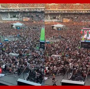 Vídeo mostra festa de botafoguenses no Nilton Santos após segundo gol contra o Atlético-MG