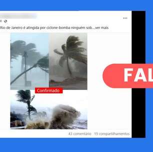 Posts usam imagens dos EUA, Honduras e Vietnã para dizer que ciclone-bomba atingiu praia no Rio