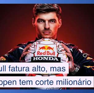Red Bull fatura alto, mas Verstappen tem corte de US$ 19 milhões