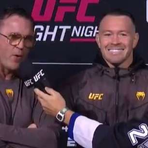 Covington causa surpresa, passa microfone para Sonnen e recebe elogio inusitado antes do UFC Tampa