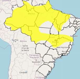 Inmet emite alerta para chuvas intensas e ventos de até 60 km/h no Brasil; veja áreas afetadas