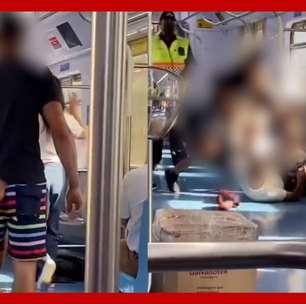 Seguranças da CPTM apenas observam briga de passageiros em trem em SP