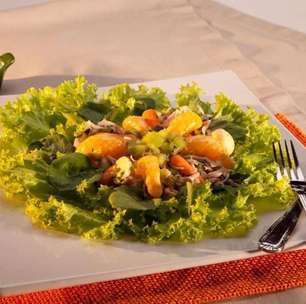 Salada de chester com frutas: uma receita festiva e leve