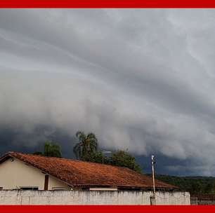 Nuvem gigante antes de temporal impressiona moradores no interior de São Paulo