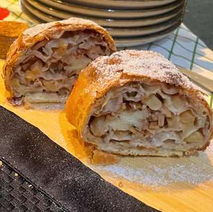 Strudel de maçã: receita clássica alemã com massa caseira